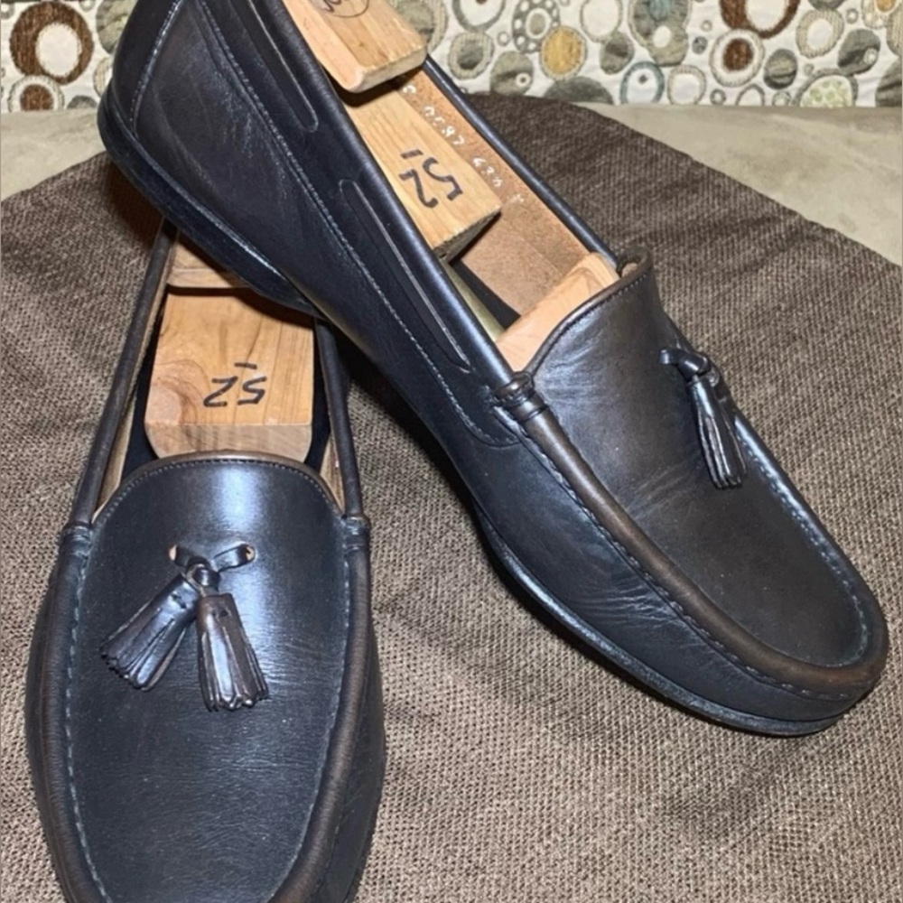 Gucci Brown Leather Loafers Slip-Ons